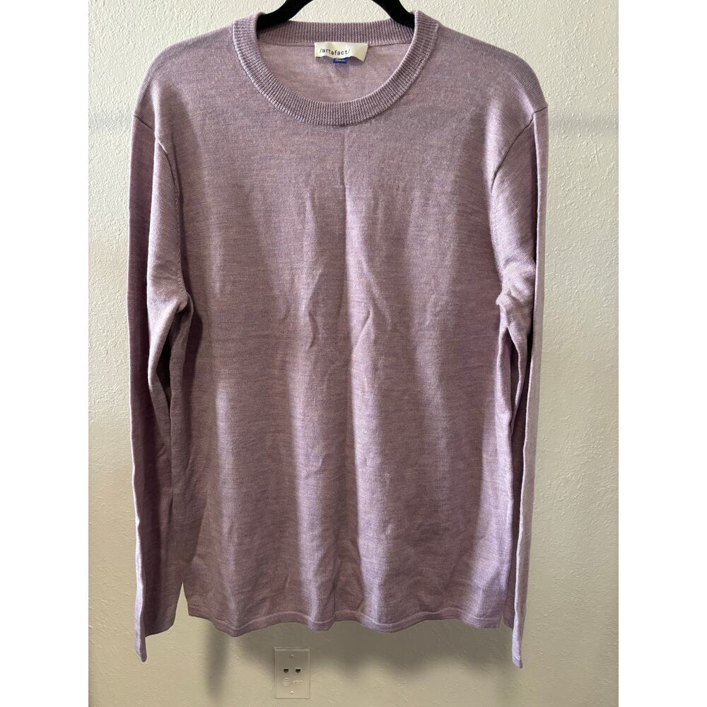 Artefact Merino Wool Pullover Sweater Men’s Size Large Purple